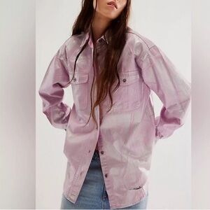One Teaspoon Future Denim Everyday Shirt Pink